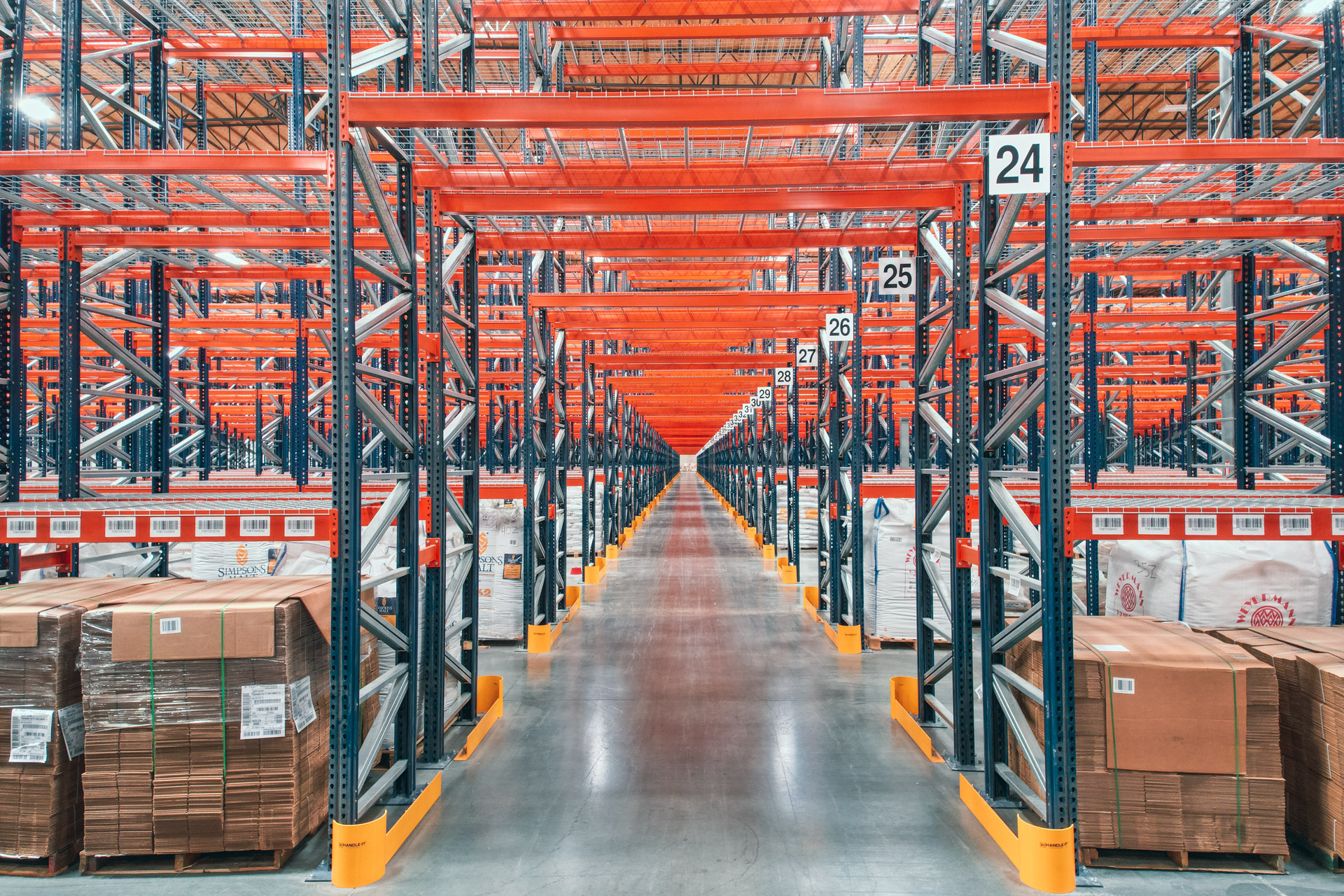 Industrial warehouse racking installation in Spring warehouse